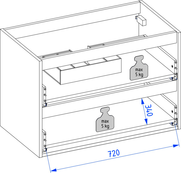 Изображение товара Тумба с умывальником Lauter Mia 80 + 21393-70 (кашемир + столешница из цельного дуба Mia 80)