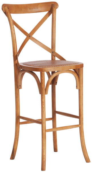 Изображение товара Стул барный Tetchair Cross Bar CE6002 (дерево вяз/груша №3)