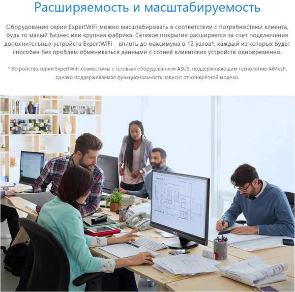 Изображение товара Комплект беспроводных маршрутизаторов Asus ExpertWiFi EBM68 (2шт)