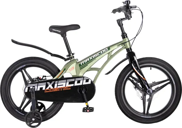 Изображение товара Детский велосипед Maxiscoo Cosmic 18 2026 / MSC-C1851D (оливковый матовый)