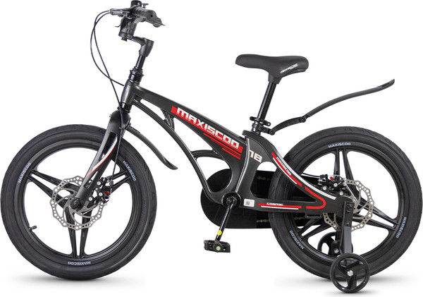 Изображение товара Детский велосипед Maxiscoo Cosmic 18 2026 / MSC-C1853D (черный глянцевый)