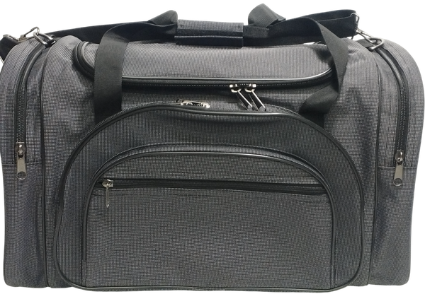 Изображение товара Сумка дорожная No Brand 237-2 (тутон серо-черный)