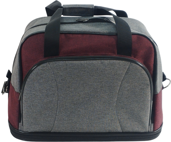 Изображение товара Сумка дорожная No Brand 315-4 (серый/бордовый)