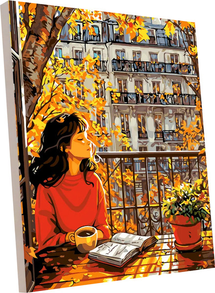 Изображение товара Картина по номерам PaintLine Осенняя девушка / PL-00407