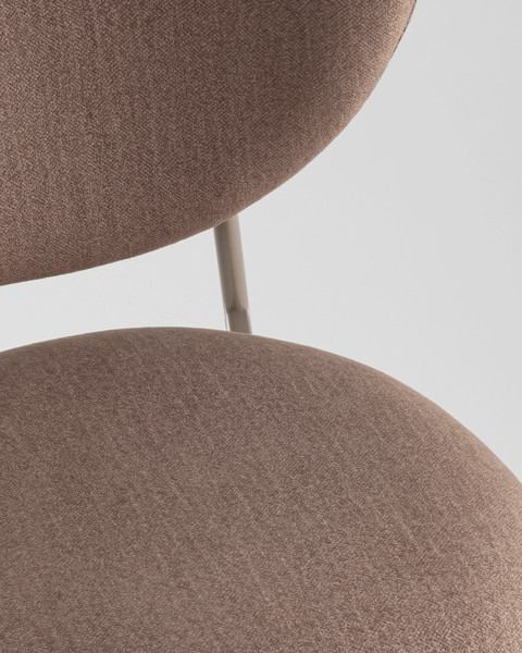 Изображение товара Стул Stool Group Rina LV-124-E33-7006 ( велюр коричневый/каркас бежево-серый)