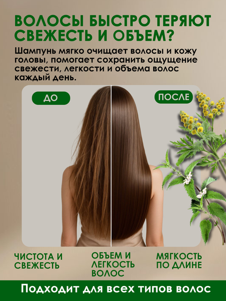 Изображение товара Шампунь для волос Modum Классика Крапива (550мл)