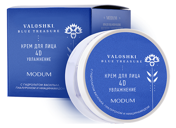 Изображение товара Крем для лица Modum Valoshki 4D увлажнение (100г)