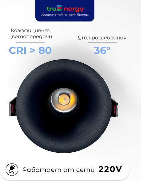 Изображение товара Точечный светильник Truenergy 10567