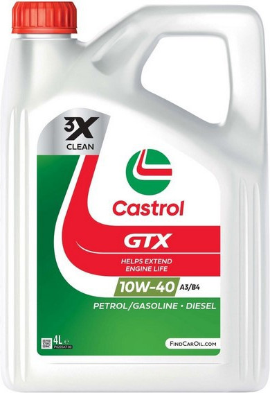 Моторное масло Castrol 10W40 GTX A3/B4/4 (4л) — фото 3