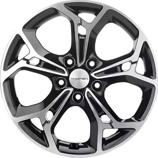Изображение товара Литой диск Khomen KHW1702 Teana/X-trail 17x7" 5x114.3мм DIA 66.1мм ET 45мм (Black FP)