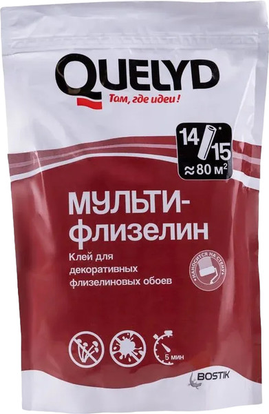 Изображение товара Клей для обоев Quelyd Мульти-Флизелин (450г)