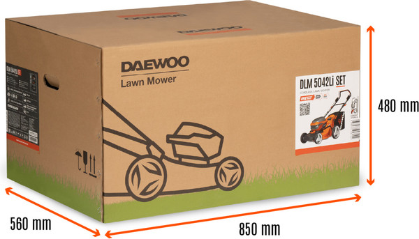 Изображение товара Газонокосилка аккумуляторная Daewoo Power DLM 5042Li Set