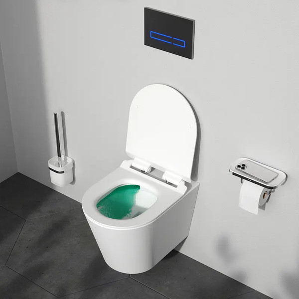 Изображение товара Унитаз подвесной с инсталляцией AM.PM Sunny Flashclean C85C1701SC + TECE Kit 9400412