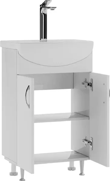 Изображение товара Тумба с умывальником Saniteco Amalia 50 S0102T + Уют 50