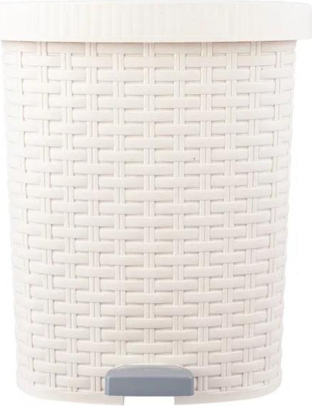 Изображение товара Мусорное ведро Полимербыт Артлайн 4348817 (молочный)