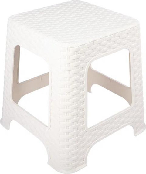 Изображение товара Табурет пластиковый Полимербыт Артлайн 4343507 (молочный)