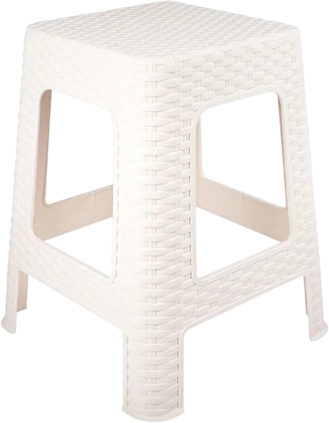 Изображение товара Табурет пластиковый Полимербыт Артлайн 4344507 (молочный)