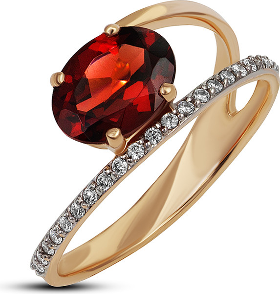 Изображение товара Кольцо из желтого золота Кристалл CN31900226773 (р.18)