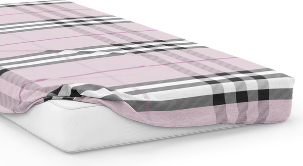 Изображение товара Комплект постельного белья Samsara 2сп Burberry Home (простыня на резинке, розовый)