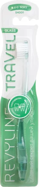 Изображение товара Зубная щетка Revyline S4000 Travel Glass 8233 (зеленый)