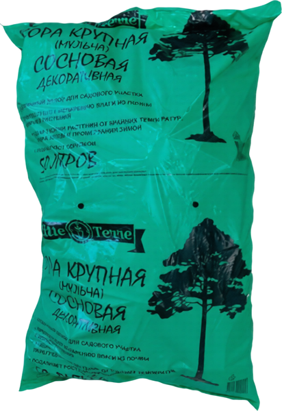 Изображение товара Мульча для растений Elitte Terre Кора крупная сосновая декоративная (50л)