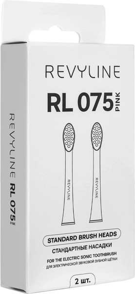 Изображение товара Набор насадок для зубной щетки Revyline RL 075 / 8825 (2шт, розовый)