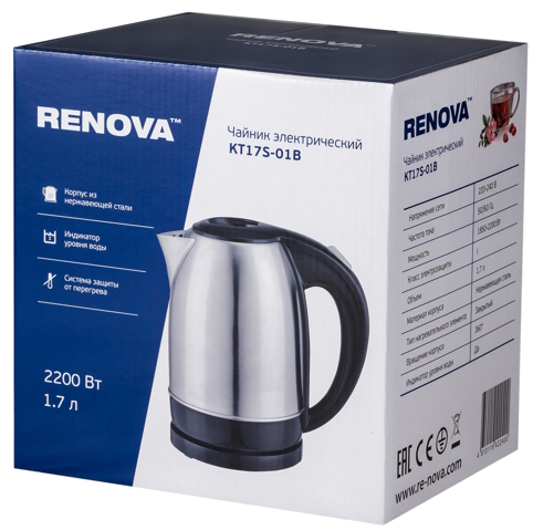 Изображение товара Электрочайник Renova KT17S-01B