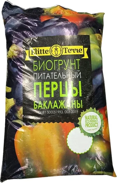 Изображение товара Грунт для растений Elitte Terre Перцы, баклажаны питательный (10л)
