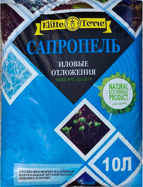 Изображение товара Удобрение Elitte Terre Сапропель Азотно-фосфорно-калийная добавка (10л)