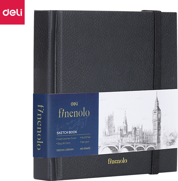 Изображение товара Скетчбук Deli Finenolo / C285 (40л, черный)