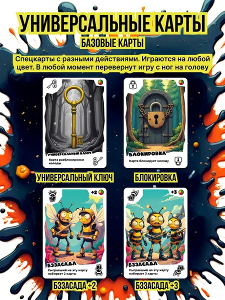 Изображение товара Настольная игра Game Hub Медведи против пчел / 240