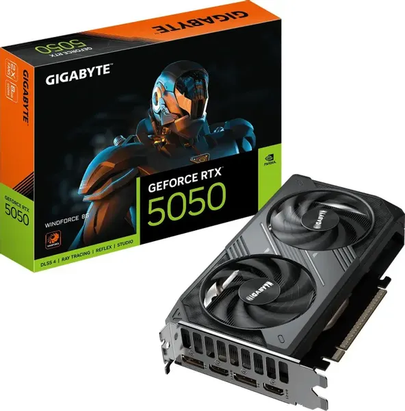 Изображение товара Видеокарта Gigabyte GeForce RTX 5050 8Gb GDDR6 (GV-N5050WF2-8GD)