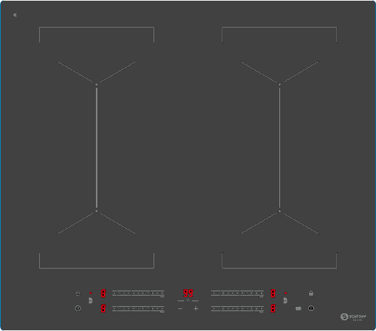 Изображение товара Электрическая варочная панель Schtoff I6S10B (Nano Matte Black)