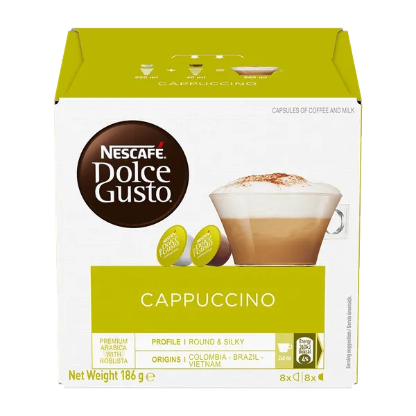 Изображение товара Кофе в капсулах Nescafe Dolce Gusto Cappuccino 186.4г (3x16шт)