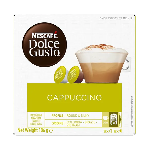 Изображение товара Кофе в капсулах Nescafe Dolce Gusto Cappuccino 186.4г (3x16шт)