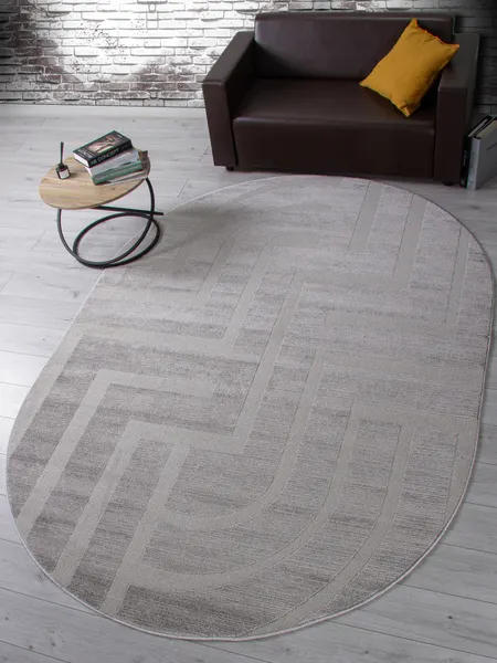 Изображение товара Ковер Merinos Dios F439-OVAL-LIGHT GRAY (2.4x3.4)