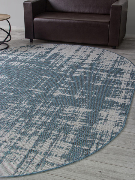 Изображение товара Циновка Merinos Kair S131-OVAL-BLUE (1.4x2)