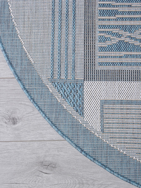 Изображение товара Циновка Merinos Kair S138-OVAL-BLUE (1.4x2)