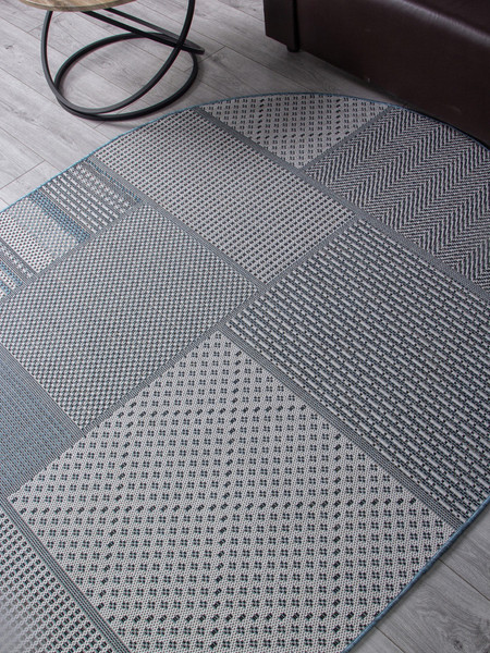 Изображение товара Циновка Merinos Kair S139-OVAL-BLUE (1.4x2)