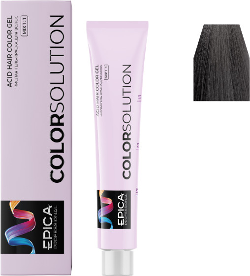 Изображение товара Гель-краска для волос Epica Professional Colorsolution 6.11 (100мл, темно-русый интенсивно-пепельный)