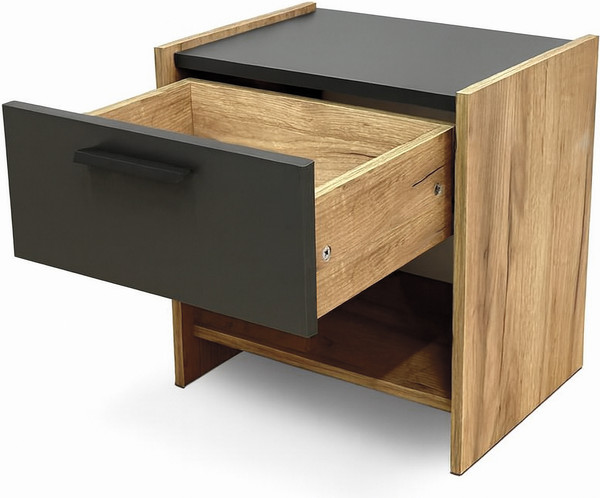 Изображение товара Прикроватная тумба Кастанье Агата (дуб крафт/антрацит)