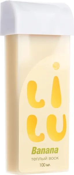 Изображение товара Воск для депиляции LILU теплый в картридже 04 Banana плотный кремовый (100мл)