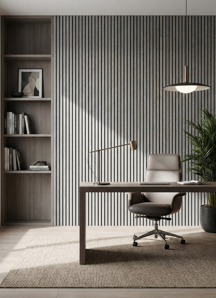 Изображение товара Панель ПВХ Самоклейкин Имитация рейки 60х60см / KC-001 (2.8мм)