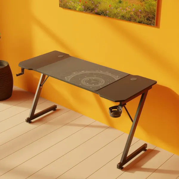 Изображение товара Геймерский стол Zone 51 Trine 140 / Z51-T4N-BK (черный)