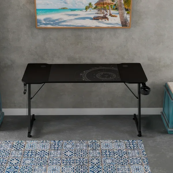 Изображение товара Геймерский стол Zone 51 Trine 140 / Z51-T4N-BK (черный)