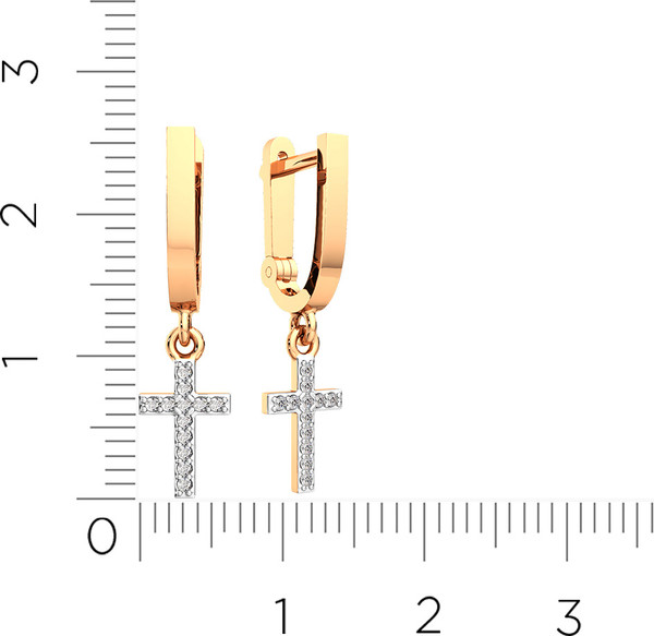 Изображение товара Серьги из розового золота ZORKA 3101568.9K.R (с фианитами)