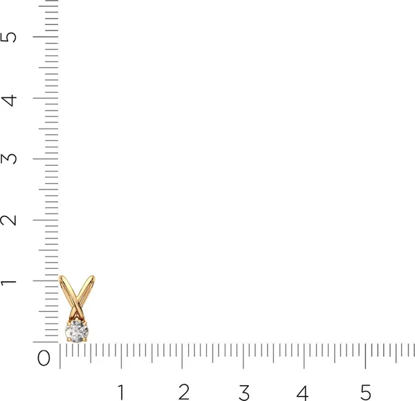 Изображение товара Подвеска из розового золота ZORKA 440263.9K.R (с фианитом)