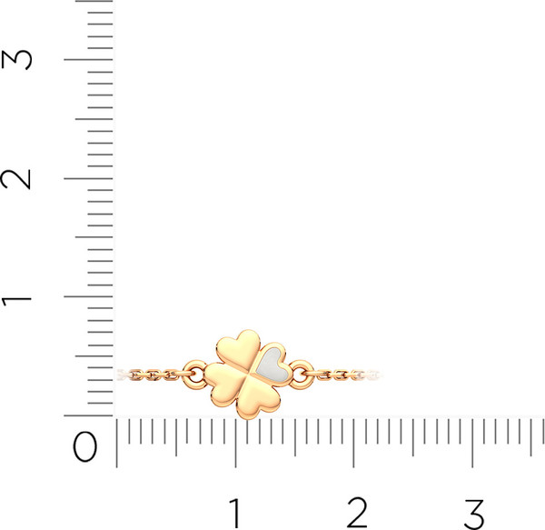 Изображение товара Браслет из розового золота ZORKA 650393.9K.R (18см, с эмалью)