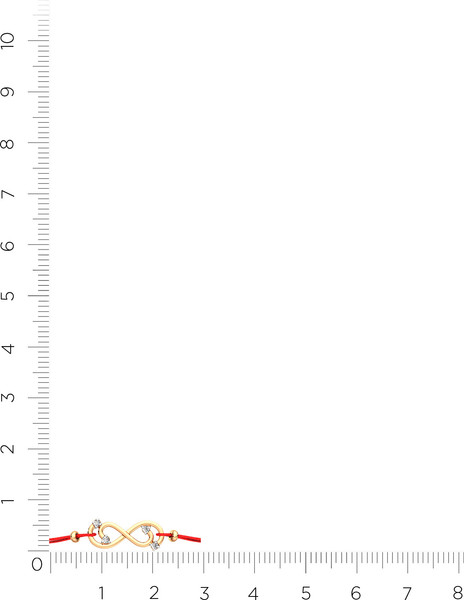 Изображение товара Браслет из розового золота ZORKA 670022.9K.R.ZZ.02 (18см, с фианитами)