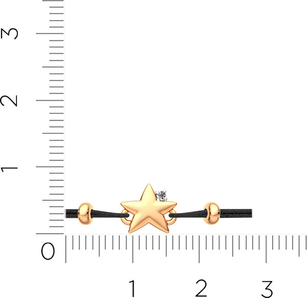 Изображение товара Браслет из розового золота ZORKA 670058.9K.R.01 (18см, с фианитом)